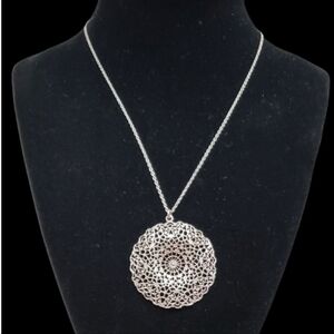 Vtg. Sterling Silver Filigree Necklace by Stella&dot